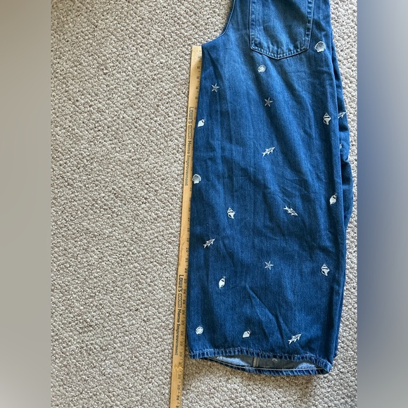 Free People NWT Blue Westward Wide Barrel Embroidered Jeans size 25 - Picture 6 of 8